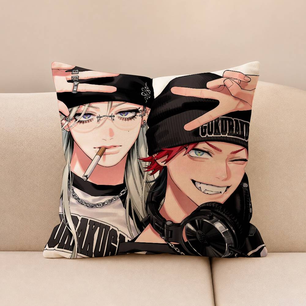 GGokurakugai TTao Pillow Case for Sofa Living Room Home office Decor Protective Cover