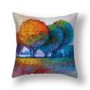 Pillowcase Sofa Living Room Colorful Tree Cushion Cover Home Decoration Tree Landscape Pillowcase