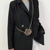 Acrylic Mini Heart Shaped Shoulder Bag With Chain And Diamond Embellishments For Casual Travel