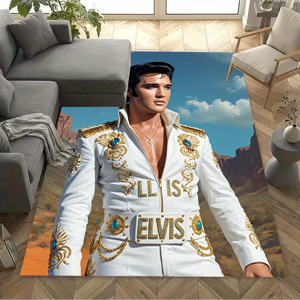 Elvis Presley's Legacy Floor Mat Suitable for Kitchen Game Room Decorate room Study room Antislip Carpet Decorate Offices