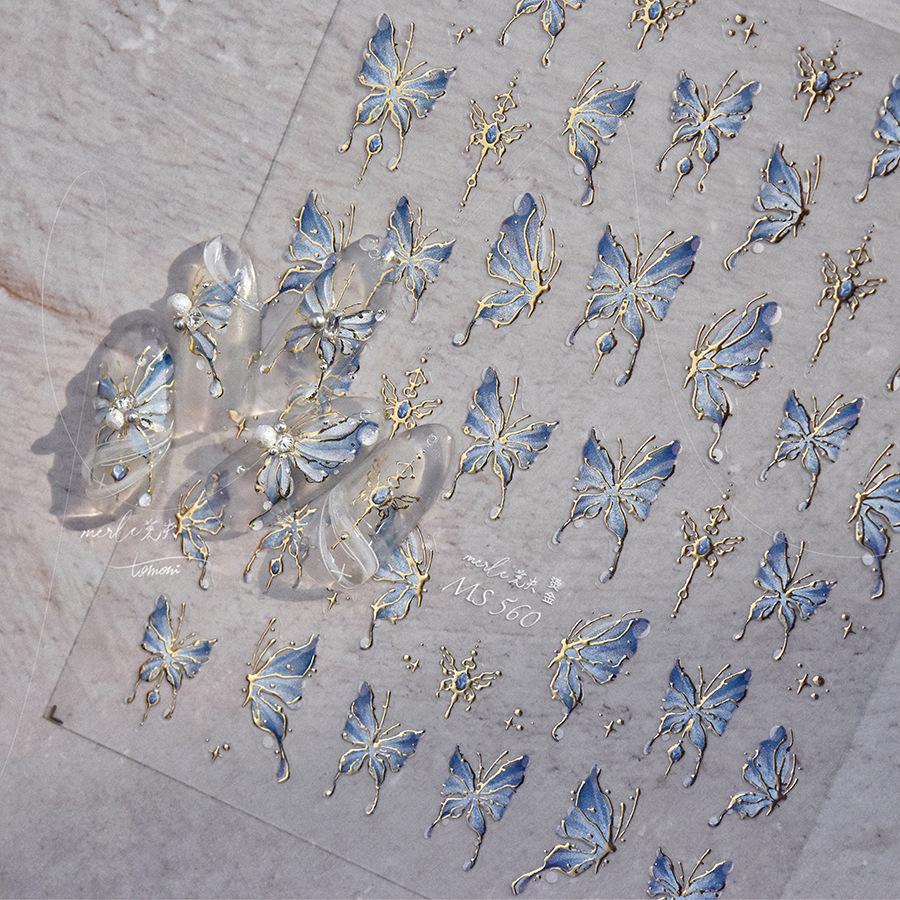 Jelly Butterfly Nail Art Sticker DIY Herstellung kreativer dekorativer Aufkleber