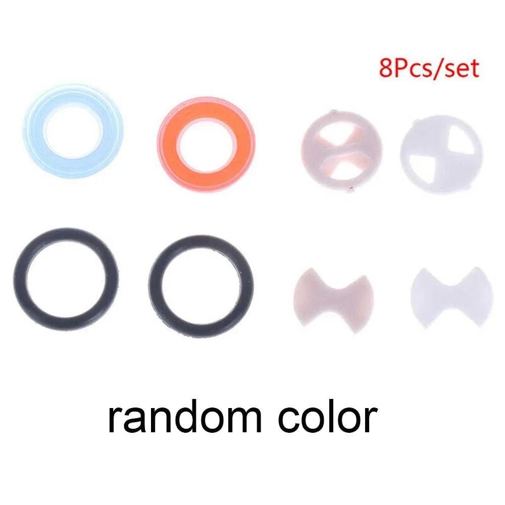 8Pcs/set With 2 O-ring Gasket Ceramic Disc Silicone Washer Replacement Valve Gasket