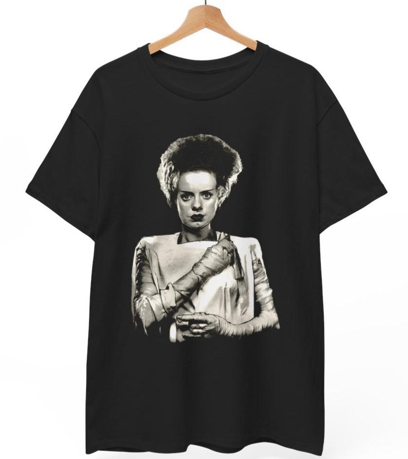 

The Bride of Frankenstein T Shirt, FRANKENSTEIN Horror Monster Movie Unisex Tee 2XL