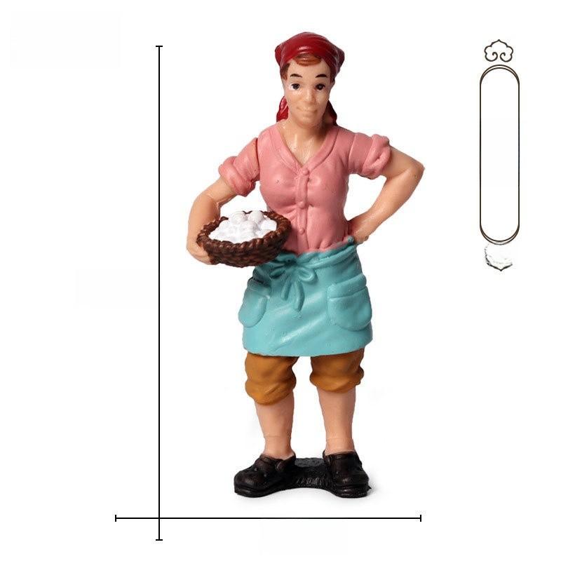 Realistic Farm And Ranch Plastic Figurine Set Detailed Farmer Models