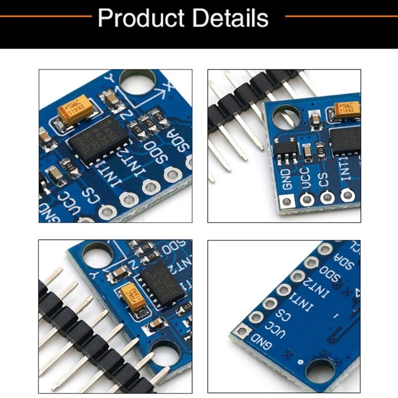 1/3/5Pcs ADXL335 Triaxial Accelerometer Angular Transducer GY-291 Module Analog Output 3-5V for Motion Detection