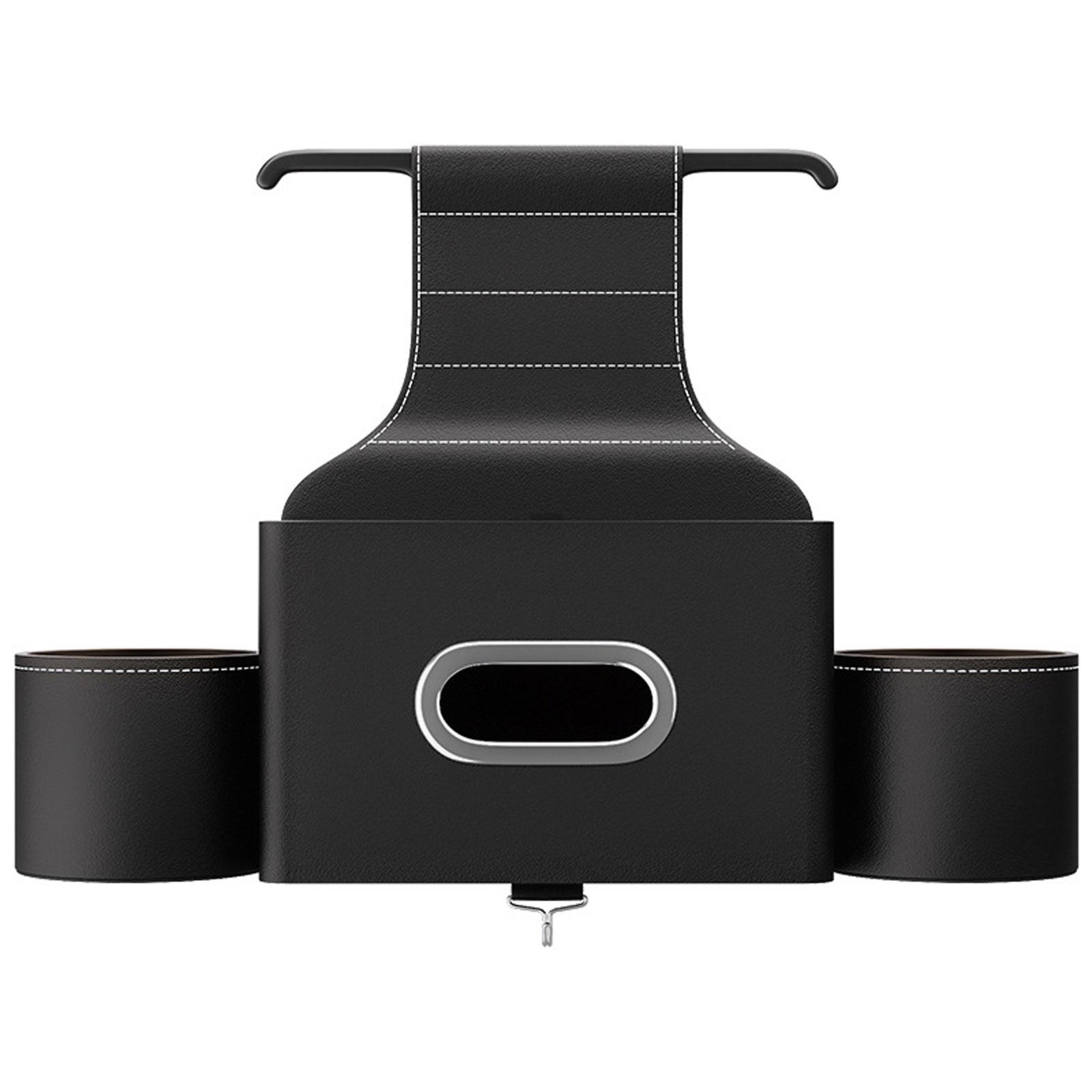 

Органайзер на спинку сиденья автомобиля, Подстаканник для воды в автомобиль, Многофункциональная коробка для салфеток, Задний органайзер, Автотовары чёрный