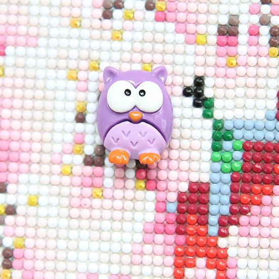 5 st diamantmålningssökare Lätt att använda söt tecknad form diamantmålningsmagnethållare