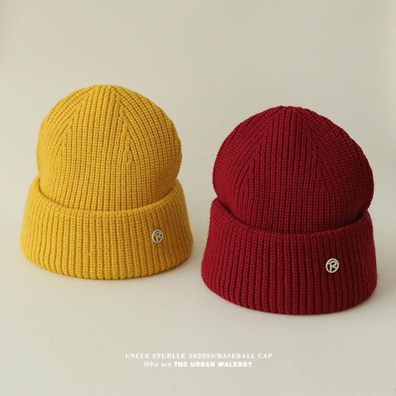 Cold Hats for Men and Women Simple and Versatile Korean Style Woolen Hats To Keep Out The Cold Keep Warm and Show Your Face Small Knitted Hats