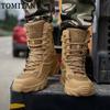 Man Tactical Military Boots Winter Men Work Safty Shoes Special Force Desert Combat Army Boots Outdoor Ankle Hiking Shoes