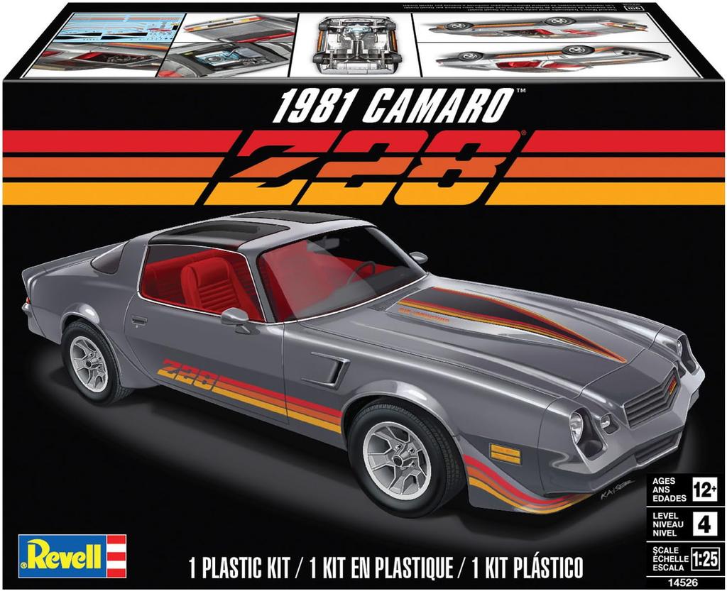 American Revell Scale 1981 Camaro Z28 Plastic Model Kit 14526 1/25