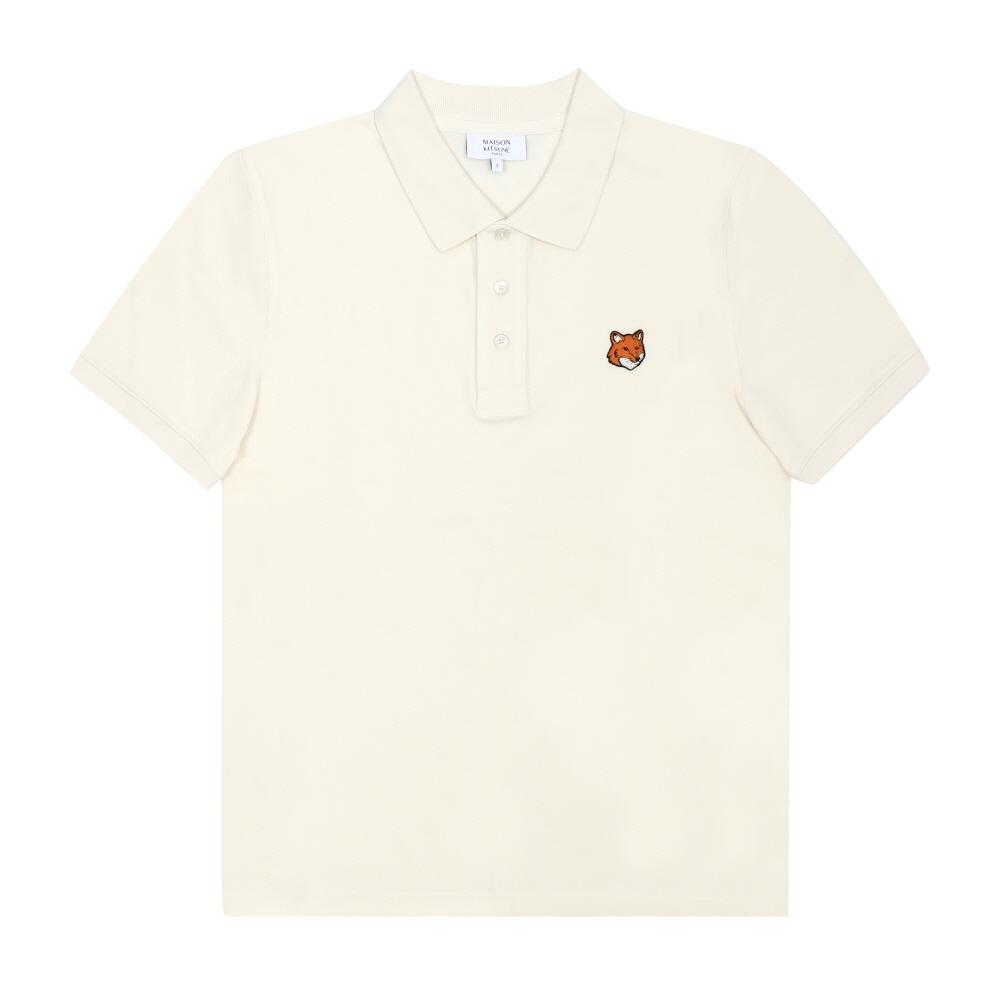 Maison KiTsune Men Fox Head PaTch Polo ShorT Sleeve T shirT 0063 Pm00209kp0002 PM00209KP0002 0063 (S)