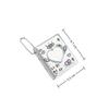 Ins Style Korean Silver Mini 1 Inch Id Photo Album Pendant Keychain Storage Display Pendant Storage Card Book Photo Card Bag