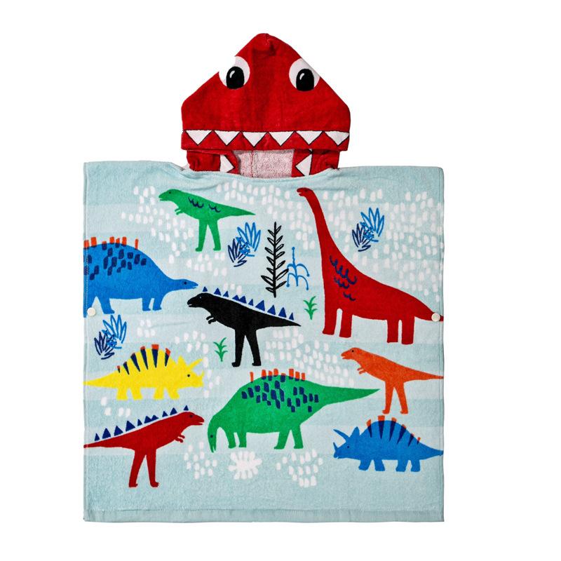 Peignoirs pour enfants Dessins animés populaires Peuvent être portés comme serviettes de bain Cape à capuche étendue en coton