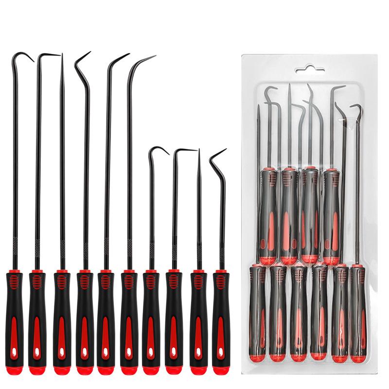 10 Stück Hitzebeständiges Antirutsch-Haken-Pick-Set O-Ring-Dichtung Abzieher Entfernungswerkzeug Pickhaken Langlebiges Autoreparaturwerkzeug