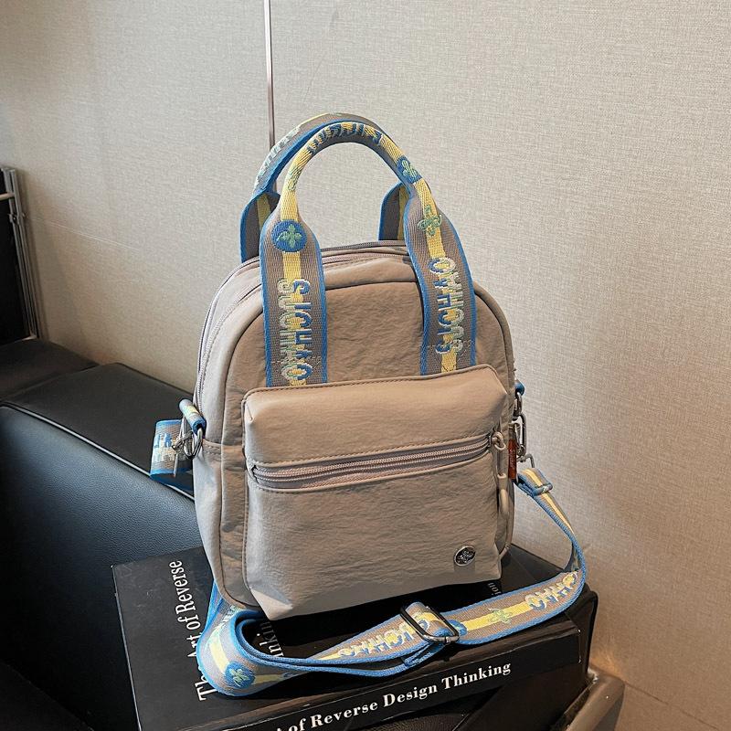 

Fashion Casual Handbag Women s Commuter Versatile Canvas Bag Shoulder Bag Simple Messenger Bag серый