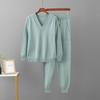 Women's  Autumn Winter  V Neck Sweater Two Piece Set  Knitted Pants Suits Fashion Casual Pullover Tracksuits Outwear
