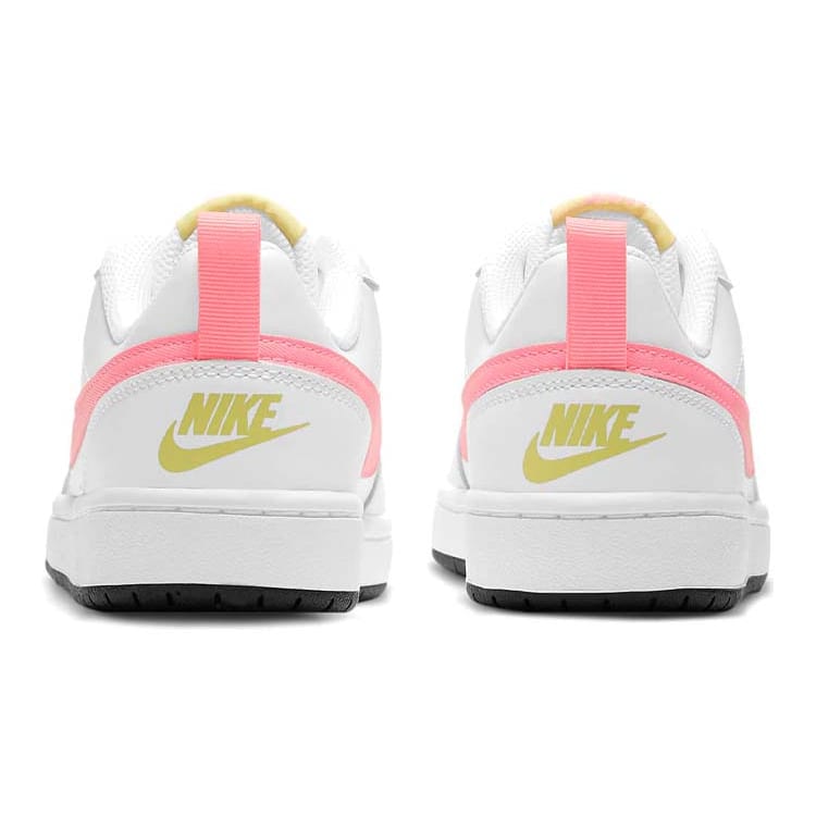 Nike Court Borough Low 2 White Light Citron GS BQ5448-108