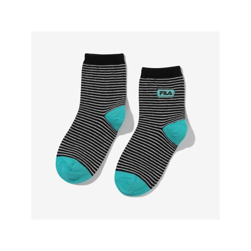 

[fila Kids] Kids Striped Long Socks Fk3scf5354x Blk q0zFk3scf5354xBlk BLACK/180