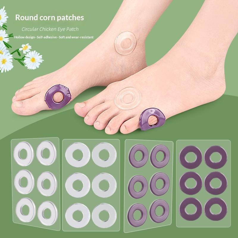 6Pcs Self-Adhesive Gel Insoles, Reusable High Heel Cushions For Shock Absorption & Corn/Ball Relief