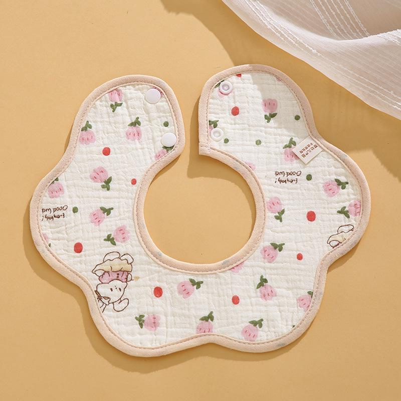 

Водонепроникний пелюшковий слюнявчик з крепу для немовлят - Осінньо-зимовий мультяшний дизайн