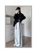 Plus Size Women's Striped Joggers - Wide Leg, Loose Fit, Spring/Autumn 2025 Collection