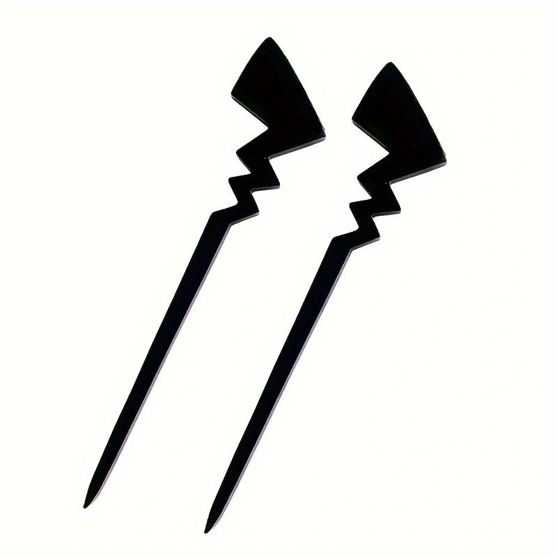 

2pcs/set Cartoon Llightning Hair Stick Funny Hair Clip Women Hair Accessories