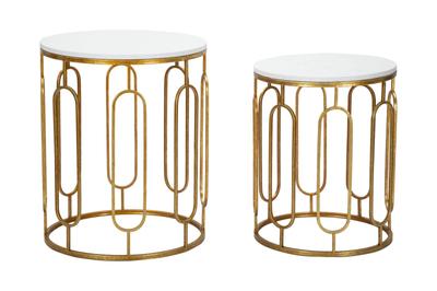 Table Tory Marble Couple Cm 46X55-39X48