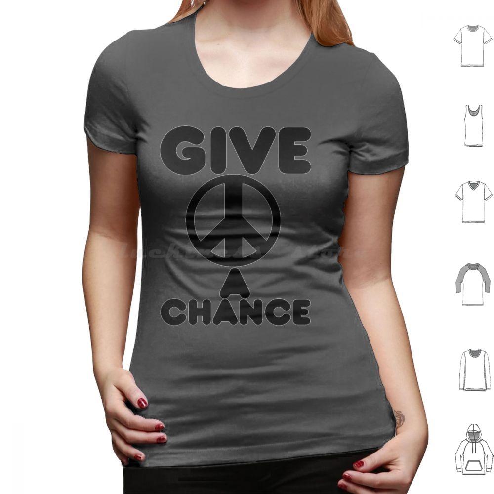 Give Peace A Chance Essential T Shirt Big Size 100 Cotton Yoko Ono Yoko Peace The Music Ono 60s Imagine John Ringo Love 70s
