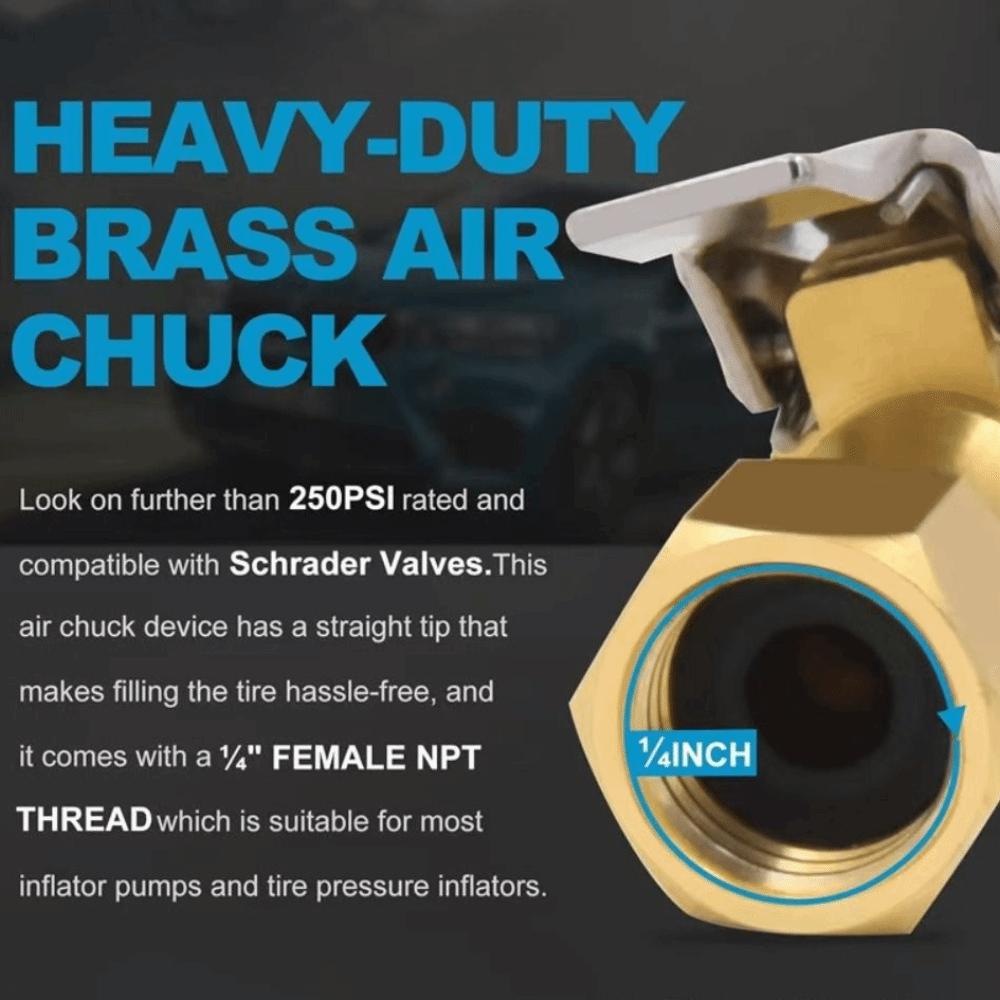 Quick Connect Quick Connector Brass Construction Air Pump Nozzle Tire Pump Nozzle Auto Parts