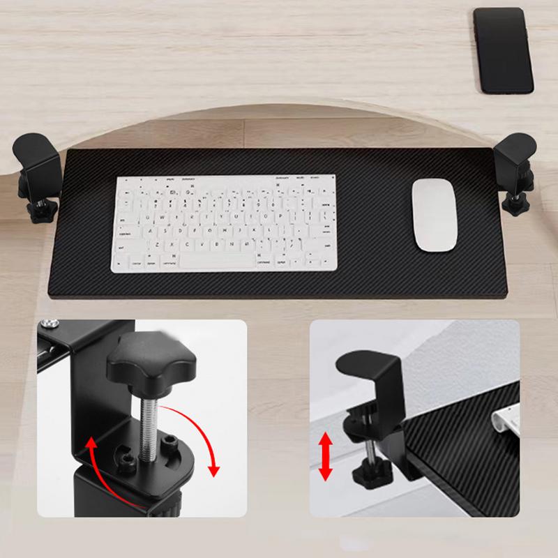 Underdesk Keyboard Drawer Keyboard Shelf Sliding Slide-Out Keyboard Drawer Keyboard Shelf Sliding Under Desk Mounted Keyboard