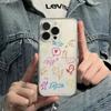 Cute Doodle Clear Phone Case, Colorful Cartoon Dinosaur Animal Shockproof Cover for iPhone