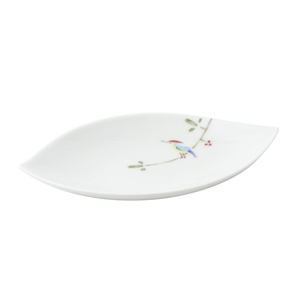 Saikai Pottery Hasami Ware Tobo Ao Teacup Small Plate Cup Set Branch Bird Made In Japan