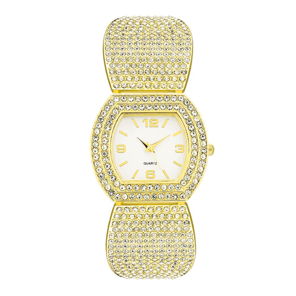 Women s Rhinestone Sky Star Quartz Watch with Butterfly Strap золотой