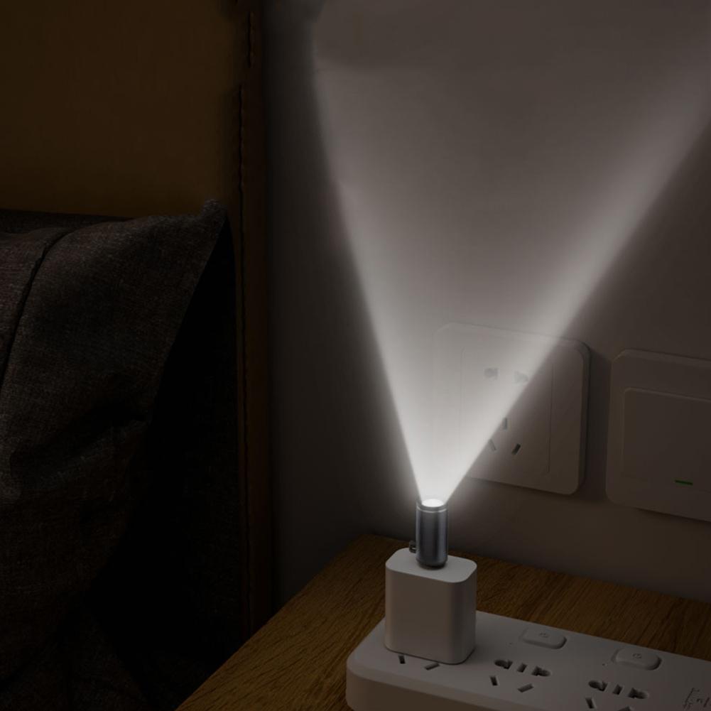 LED micro pocket flashlight portable USB rechargeable keychain flashlight waterproof home Outdoor Hiking Camping Light Torch