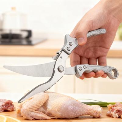 Stainless Steel Poultry Bone Scissors: Multifunctional Kitchen Shears for Chicken, Duck, Goose, and Meat