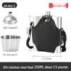 UOSO Mini Stainless Steel Portable Hip Flask