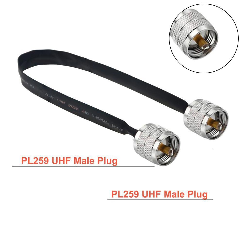 Window/Door Pass Through Flat Feed Through UHF TO UHF PL259 SO239 MALE Female Cable for Helium Miner Antenna Coaxial