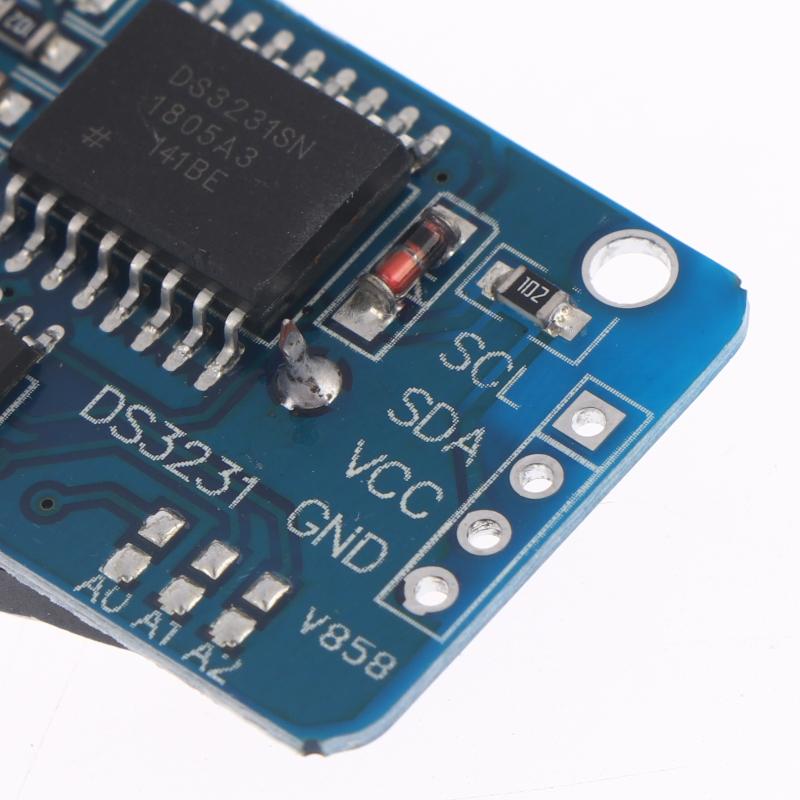 1Pcs Timer Memory Module Ds3231 At24C32 Iic Rtc Module With Battery Clock Replace Ds1307 I2C Rtc Board For Raspberry Pi