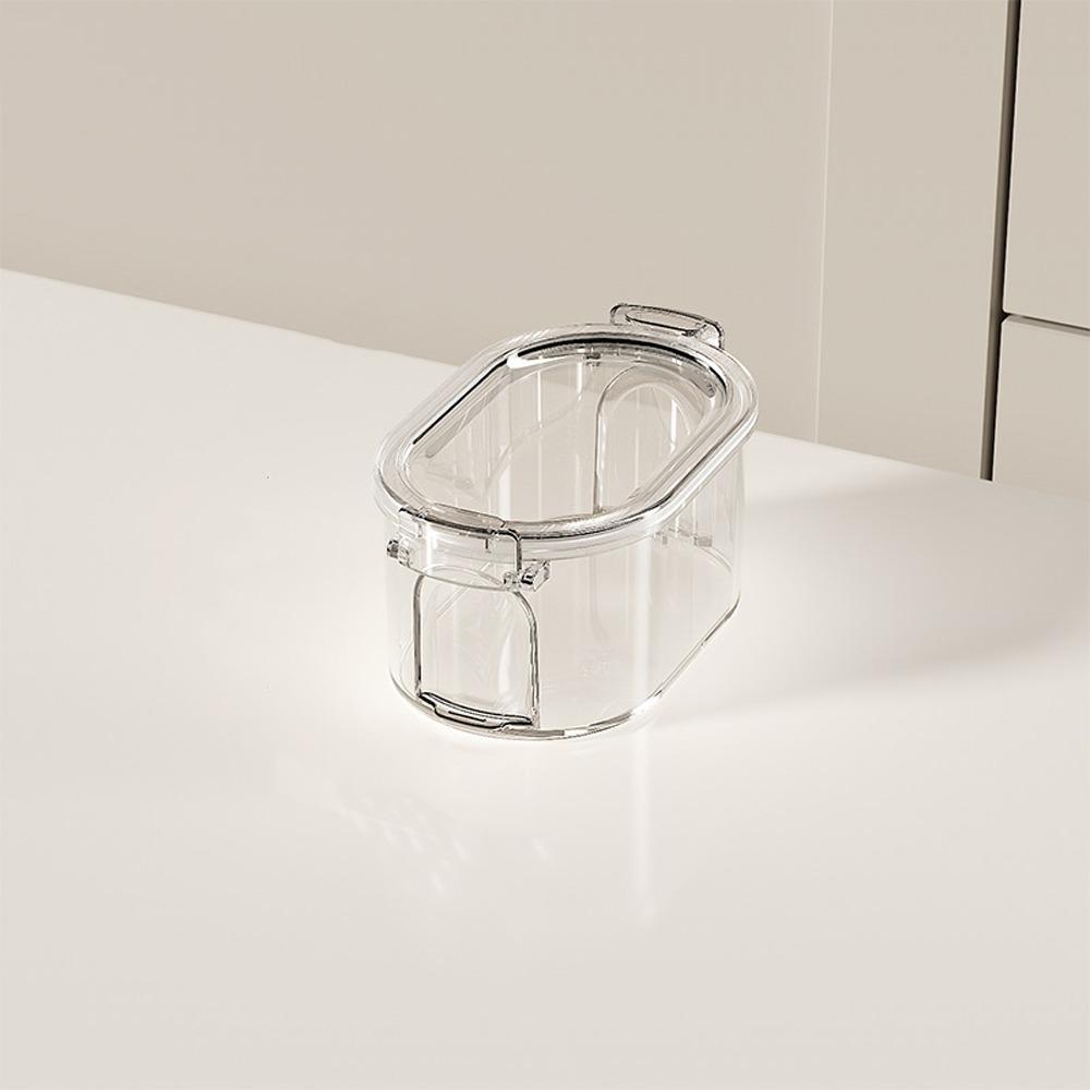 Stackable Salt Jar Transparent Spice Organizer Kitchen Storage Tools Food Storage Box  Tea Coffee