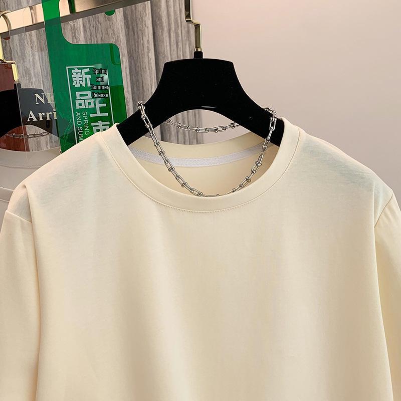 Summer Lace Splicing Plus Size Slimming Short-Sleeve T-Shirt