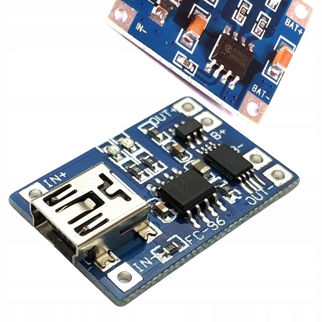Rosfix Li-Ion Acculader TP4056 – Ingebouwd Mini Usb-stopcontact 5V 1A | Max. Laadstroom 1A | Compacte Afmetingen 22mm X 17mm