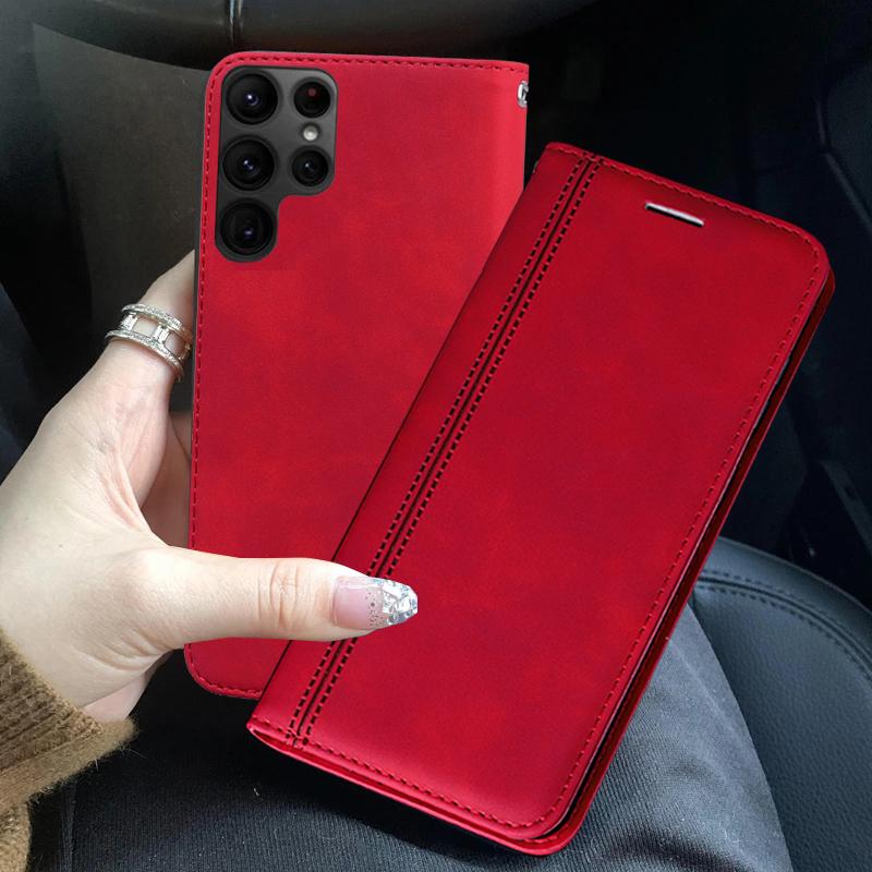 For Samsung Galaxy S23 Ultra Plus Case Luxury Book Leather Wallet Flip Stand Holder Cover For Samsung S 23 S23Ultra S23Plus Phone Bags Cases