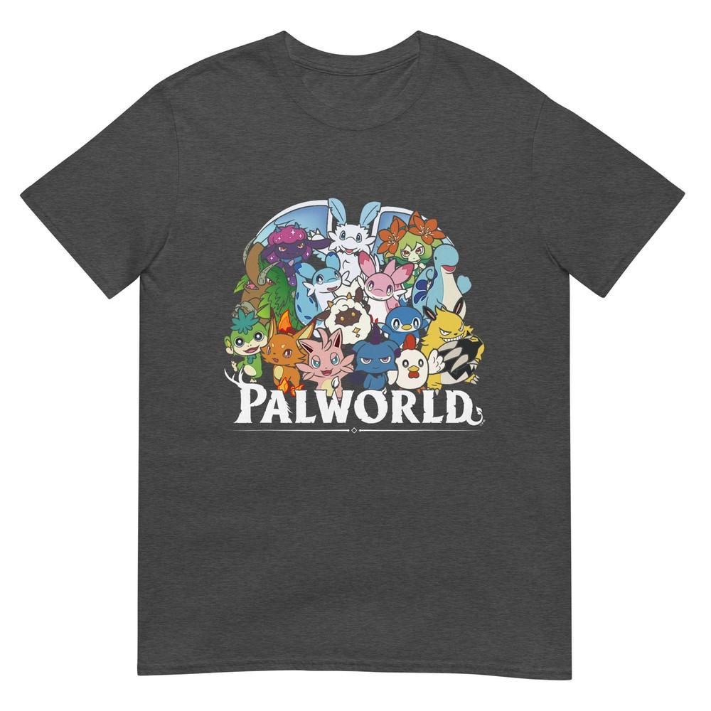 Palworld Vollständiges Charakter-Gruppenporträt Videospiel T-Shirt