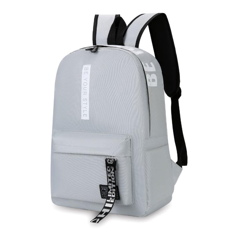 

Новая школьная сумка Back To School Season Backpack Многофункциональный модный рюкзак большой вместимости Дорожный рюкзак для мужчин и женщин серый