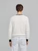 IKALOOK Sleeve-Point Wool Mix Round Neck Knit Sweater Nit124
