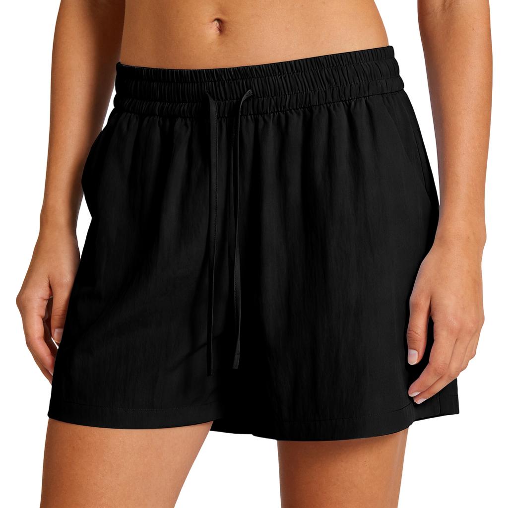 Women’s Relaxed Fit Elastic Waist Shorts with Drawstring Casual Lightweight Soft Fabric Loose Fit Design for Everyday Wear