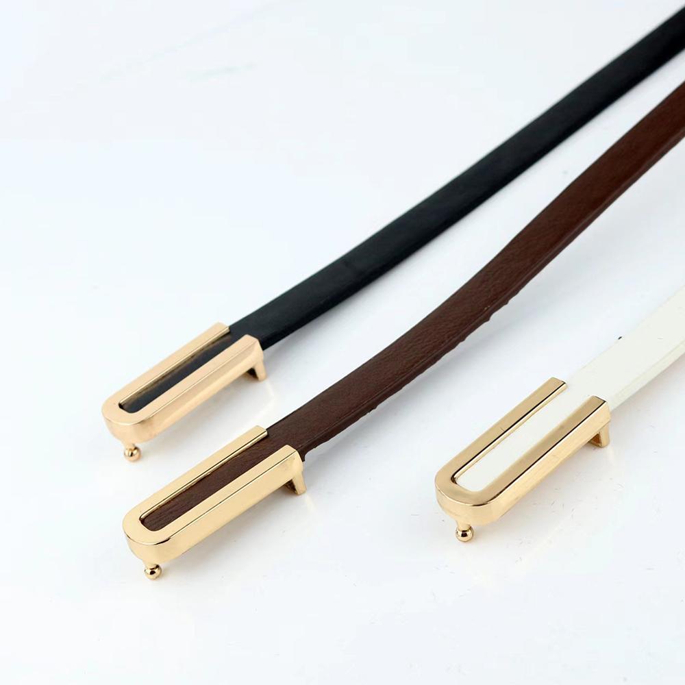 Women's leather belt 100 cm