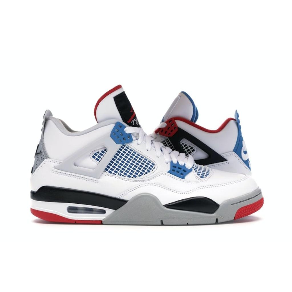 Air Jordan 4 Retro SE What The 4 Men Tenisky Bílá Vojenská-Modrá Fire-Červená CI1184-146