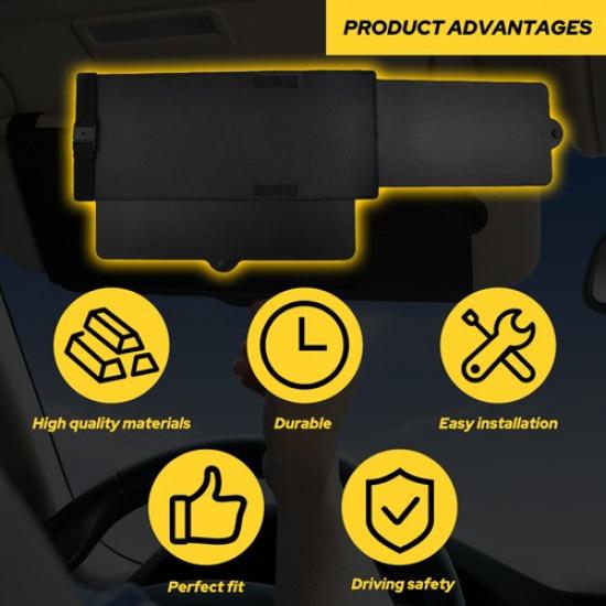 Car Sun Visor Extension Extender Shield Truck Front Side Window Shade Anti Glare
