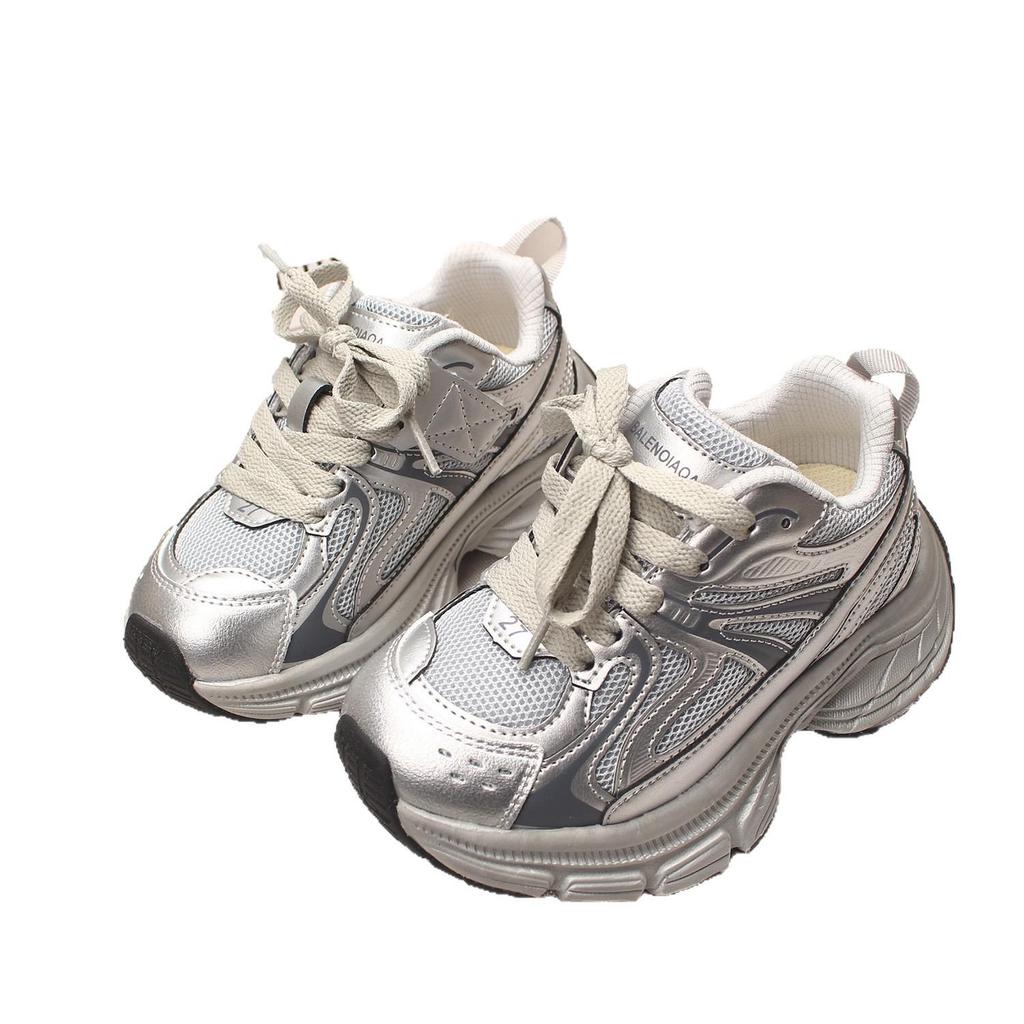 2026 Spring Kids Street Style Mesh Sneakers - Breathable Unisex Shoes for Boys and Girls